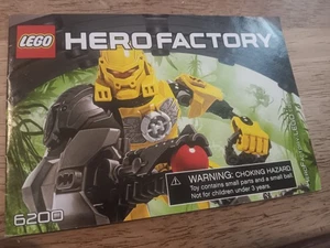 Lego 6200 Hero Factory EVO Instruction Manual Only No Bricks Used Wear - Picture 1 of 3