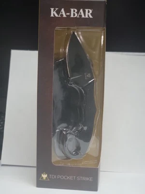 Cuchillo fijo Ka-Bar (2491) TDI Pocket Strike 3,25" mango y funda Zytel negro Foto 1 de 2