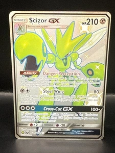 Pokémon Scizor GX SV72/SV94 Destinos Ocultos Bóveda Brillante Ultra Raro Arte Completo Casi Nuevo - Imagen 1 de 6