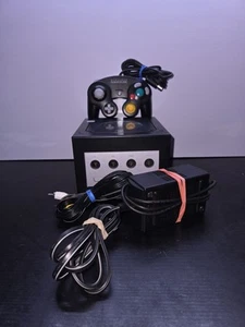 Cosmetically Flawed!GameCube Black Console Free Shipping - Picture 1 of 9