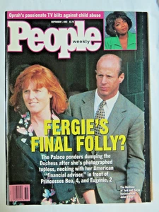 SEPT 7 1992 PEOPLE magazine (NO LABEL)  PRINCESS FERGIE Final Folly - Picture 1 of 2