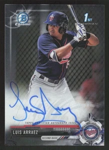 2017 Bowman Chrome Luis Arraez Auto Prospect Autographs AU #CPA-LA Card - Picture 1 of 2