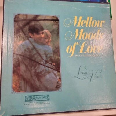 Living Voices Mellow Moods of Love VG+ Original Stereo 5xLP Box Record Set 1968 - Image 1 of 3