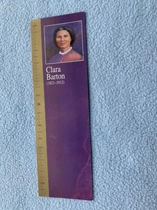 1991 American Women Celebration Bookmark Clara Barton 1821 American Red Cross - Picture 1 of 2