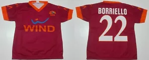 MONDO REPLICA JR. MAGLIA ROMA 2010 2011 MARCO BORRIELLO 22 TG. 6 anni WIND - Foto 1 di 1