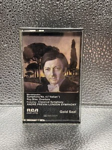 Andre Previn London Symphony Mendelssohn No. 4 Cassette Tape Vintage - Picture 1 of 5