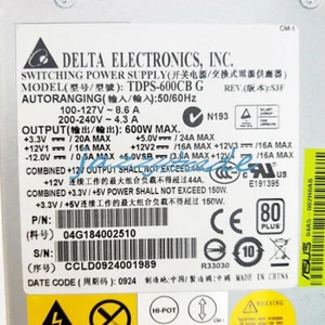 1PC TDPS-600CBG server power supply 600W for ASUS RS500 Sugon I610r-G - Afbeelding 1 van 1