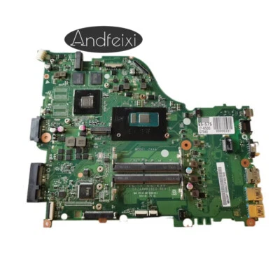Placa madre para computadora portátil Acer Aspire E5-575 E5-575G F5-573G i7-6500U DAZAAMB16E0 SWG Foto 1 de 4