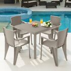 Table And Chairs Outdoor Patio Furniture 5 Piece Sets Clearance Umbrella Opening