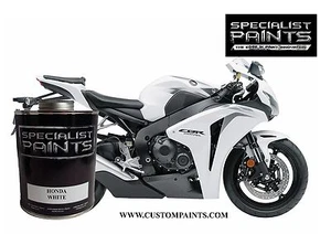 QUART OF HONDA - WHITE. MOTORCYCLE, AUTOMOTIVE, HOT ROD, GUITAR, HOK - Picture 1 of 1