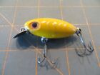 Vintage Fred Arbogast Spin Hula Dancer - Yellowshore - 1 3/4 pouce corps