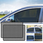 1Pair Car Folded Side Window Sunshade Sunscreen Cover Protector Black Sticker