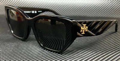 TORY BURCH TY7187U 170987 Shiny Black Grey Women's 53 mm Sunglasses - Image 1 of 4
