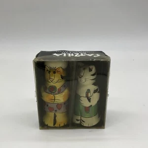 Catzilla Big on Cats by Candace Reiter Salt/Pepper Shakers (Chef Cats) - Picture 1 of 10