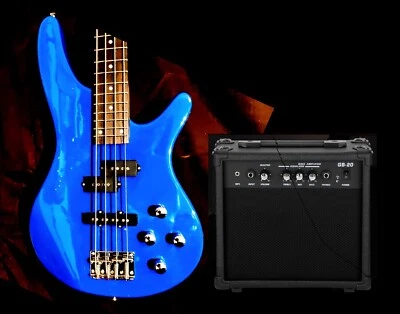 🎸¡ENVÍO RÁPIDO, GRATIS!🎸AMP!  Bajo eléctrico I Style + ¡Cachorros estilo Jazz y P! Foto 1 de 4