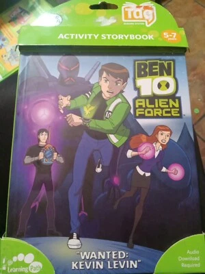 LeapFrog Tag Activity Storybook Ben 10 Alien Force Wanted Kevin Levin (5-7 yrs) - Image 1 of 2