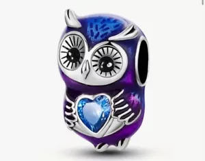 💖 Charm Anhänger EULE UHU Silber für Pandora Armband Bettelarmband 💖 - Bild 1 von 6