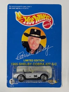 Hot Wheels Carroll Shelby 1965 Shelby Cobra 427 S/C Limited Edition Real Riders - Bild 1 von 9