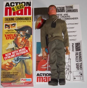 vintage action man 40th anniversar dark hair eagle eye talking commander boxed - Picture 1 of 4