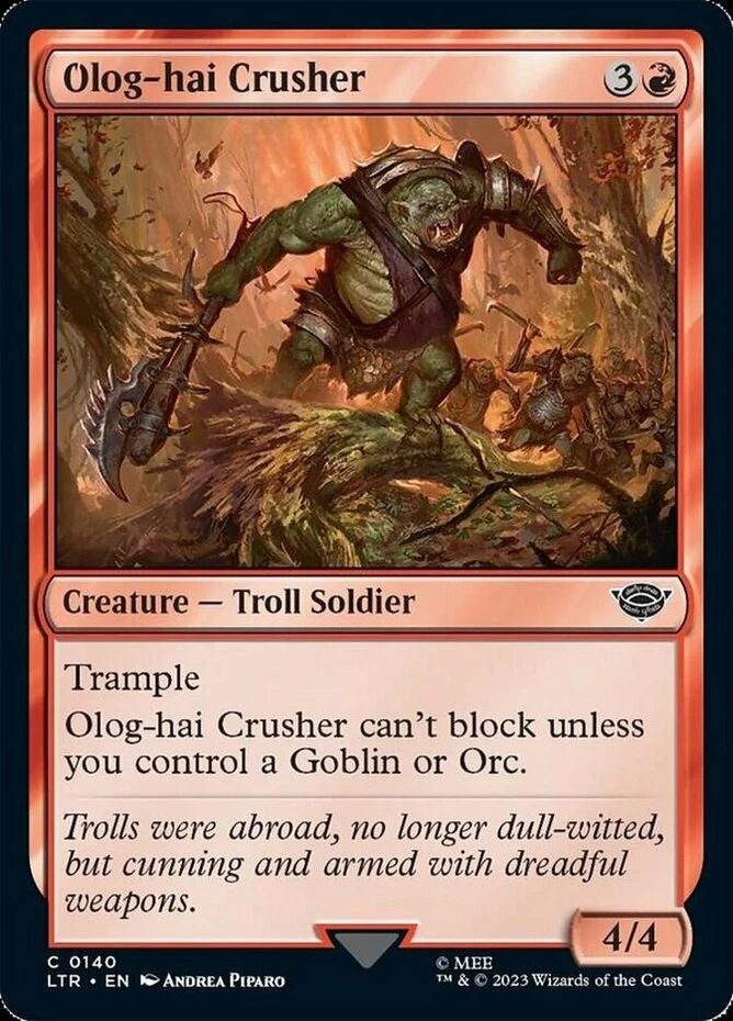 x1 Olog-hai Crusher - Lord of the Rings - NM - MTG - Image 1 of 1