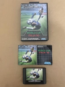 Sega Mega Drive World Cup Italia 90 Pal Version Boxed Fast Despatch Next Day - Picture 1 of 20