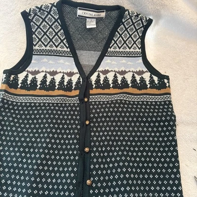 Suéter Crystal Kobe Mujer Verde Isla Feria Escandinavo 100% Acrílico De Colección S Foto 1 de 4