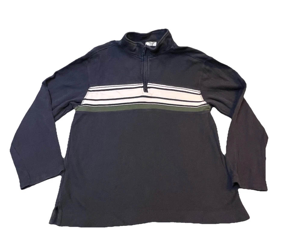 Suéter Crazy 8 Cuartos Cremallera Navey Azul Y Blanco Niños Pequeños Talla L Foto 1 de 4