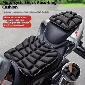 2 Pezzi Cuscino per Sella Moto Scooter Antidecubito Ergonomico Seduta Prolungata - Foto 1 di 6