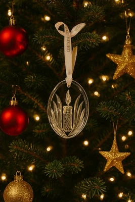 Adorno de árbol de Navidad de cristal Waterford Foto 1 de 2