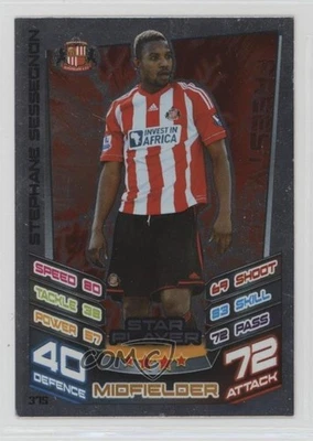 Match Attax 2012 Premier League inglesa jugador estrella Stephane Sessegnon novato radiocontrol Foto 1 de 2