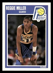 1989-90 Fleer #65 Reggie Miller (2nd Year) NM-MT QTY - Picture 1 of 2
