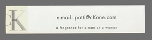 Werbekarte - Advertising Card - One E-Mail Patty von Calvin Klein - Bild 1 von 1