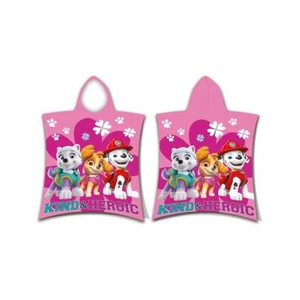Paw Patrol Niños Toalla Poncho Capucha Piscina Baño Playa 100% Algodón Floral - Imagen 1 de 3