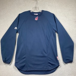 Cleveland Indians Sweatshirt Herren Small Blau Therma Base Pullover MLB Baseball - Bild 1 von 18