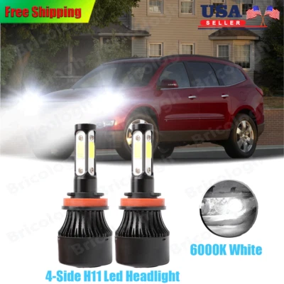 Faros LED de haz bajo 6000 k para Chevrolet Traverse 2010-2016 - 4 lados H11 Foto 1 de 4