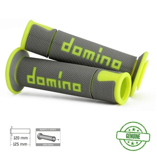 Empuñaduras dominó gris y fluo para Honda XR500R XR600R XR650R Foto 1 de 1