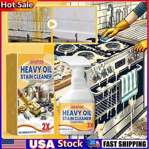 Clean Kitchen Oil Stains Spray, Kitchen Heavy Oil Cleaning Agent 100ml - Picture 1 of 11