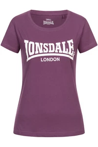 LONSDALE Ladies T-Shirt "Cartmel" | Aubergine | Lila | Purple Damen Frauen - Picture 1 of 5