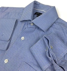 Camisa Austin Reed Pequeña Para Hombre Manga Larga Con Botones Puño Francés Diamante Talla 39 cm - Imagen 1 de 12