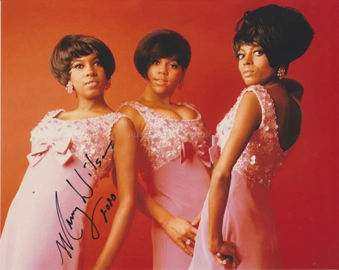 Mary Wilson HAND SIGNED 8x10 Photo Autograph The Supremes, Diana Ross Baby Love Cover