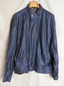 Valentino Silk/ Linen/ Vintage Bomber Jacket Mens Size XL - Picture 1 of 10
