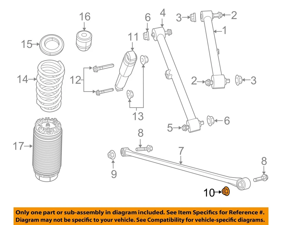 CHRYSLER OEM Stabilizer Bar-Front-Stabilizer Link Nut 6104719AA - Image 1 of 2