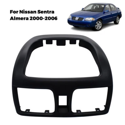 Compatível com 2000-06 Nissan Sentra Almera console central de carro rádio fáscia painel quadro - Imagem 1 de 4