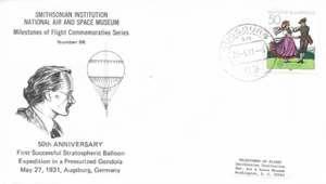 27.03.1981 Smithsonian Cover, Milestones of Flight: Nummer 96 - Bild 1 von 4