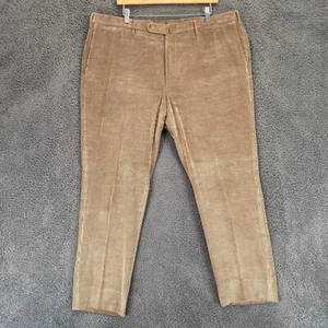 Incotex Mens 42x30 Corduroy Pants Brown Cashmere Blend Tapered Athletic Italy - Picture 1 of 24