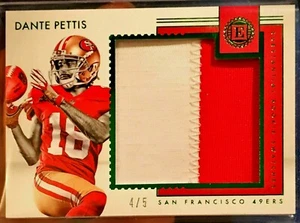 2018 Panini Encased Dante Pettis Rc 2 Colori Jumbo Patch SSP #4/5 - Foto 1 di 1