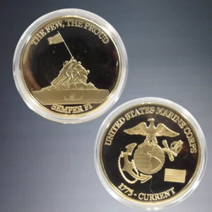 MONEDA MEDALLÓN 1775-ACTUAL ORGULLO AMERICANO CUERPO MARINO POCOS EL ORGULLOSO SEMPER FI - Imagen 1 de 1