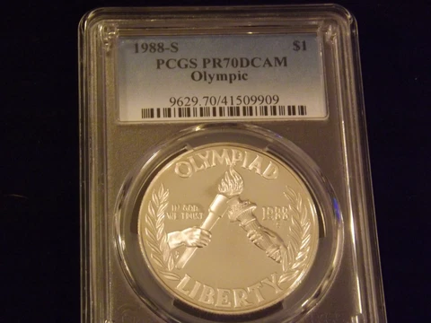 1988-S  $1         Olympic             PCGS PR 70 DCAM Cover
