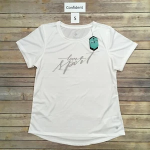  SMALL LuLaRoe CONFIDENT Workout T-Shirt, SOLID WHITE, RISE Collection Tee NWT - Picture 1 of 2