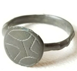 Anello antico medievale epoca bizantina croce cristiana manufatto 1200-1400 d.C. - Foto 1 di 6